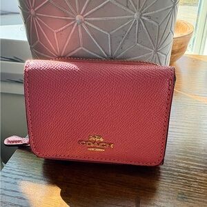 Coach Coral Leather Wallet